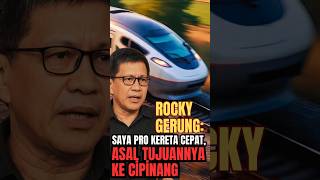 “Skandal Whoosh dan Luka Demokrasi: Rocky Gerung Desak Prabowo Izinkan Pemeriksaan”