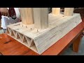 Admire The Carpenter's Woodworking Talent To A New Level // Design A Set Of Luxury Table And Chairs