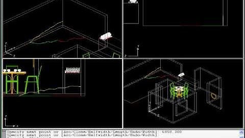 Free AutoCAD Tutorial - AutoLisp to build a 3D Show House 10/18 - for AutoCAD all Version