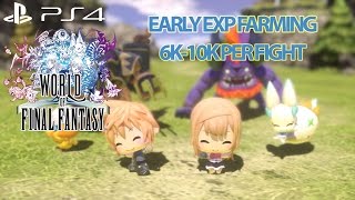 World of Final Fantasy (PS4) - Early Exp Farming