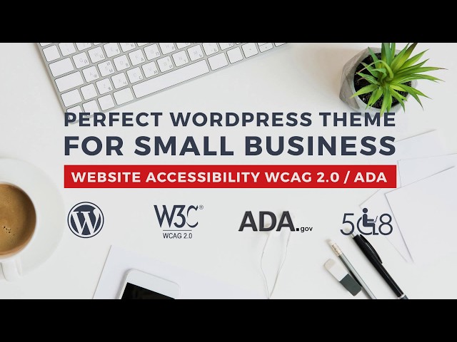 Company WordPress theme with WCAG 2.0 & ADA website accessibility adjustments
