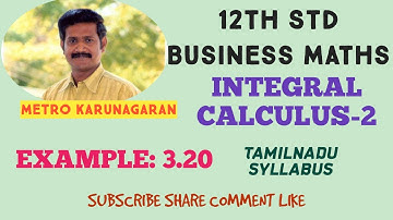 12th Std BM Example 3.20 The marginal revenue Function of a commodity is 10+e^-0.05x. Find total rev