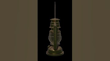 Vintage Lantern 3D Modeling Timelapse