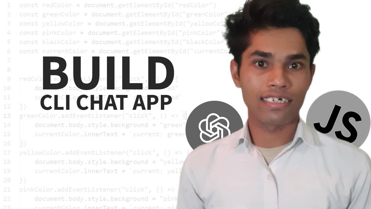 Build CLI based Chat App in Node with OpenAI API | GenAI Project
