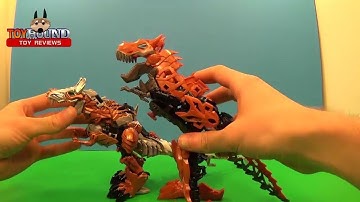 Transformers 4 Construct-Bots Dinobots Grimlock, Age of extinction toys, Toy Review by ToyHound