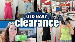 Shop with me at Old Navy for CLEARANCE (and using Supercash!) | dressing room try on & haul