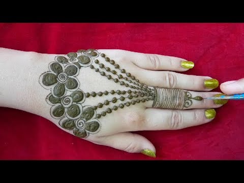 Stylish Simple Mehndi Design Back Hand Mehndi Design 2019