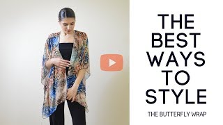 How To Style The Butterfly Wrap |  MultiWay Travel Dress, CoverUp, Top, Skirt