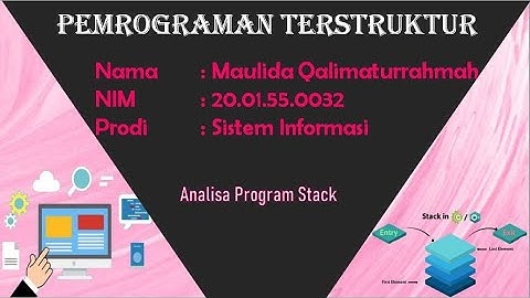 Analisa Program Stack || Pemrograman Terstruktur
