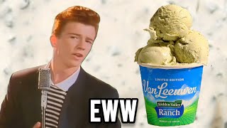 Rick Astley Try Ranch Ice Cream