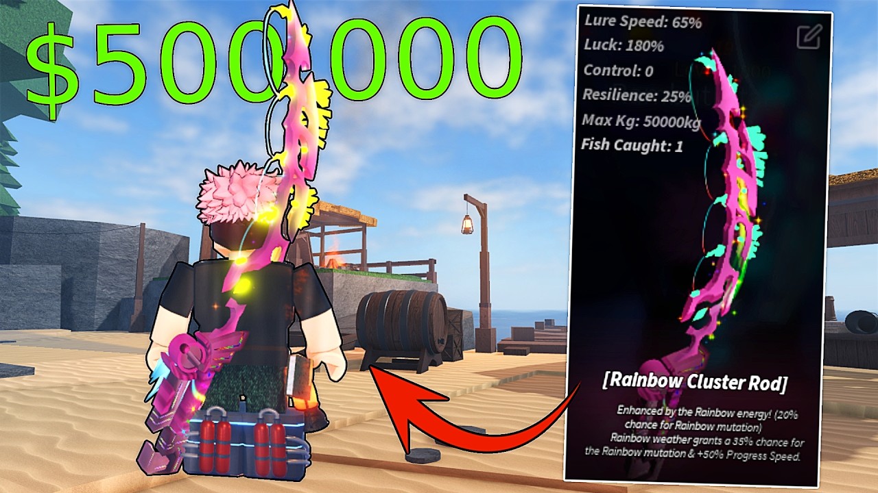 How to get RAINBOW Secret Rod In Fisch | Step by Step Guide