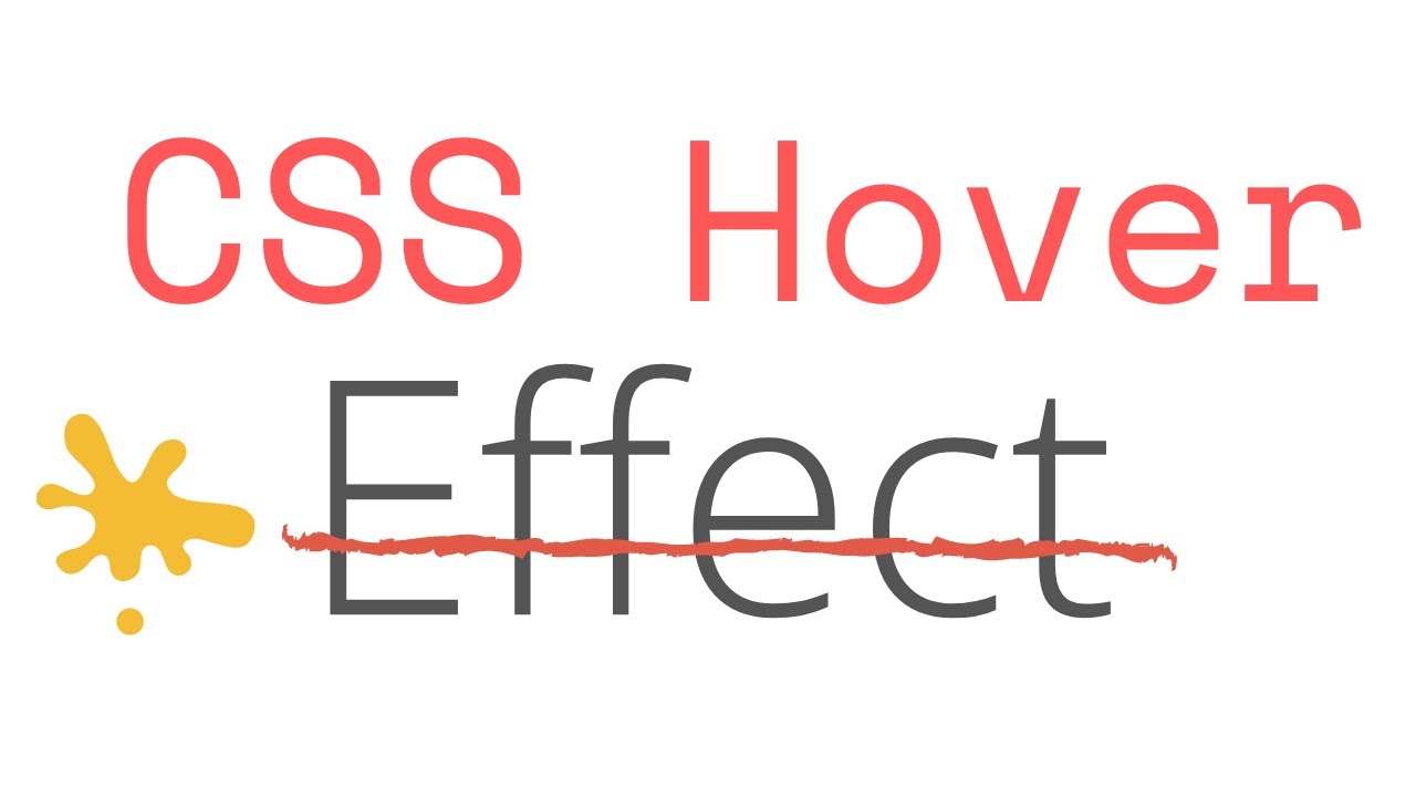 CSS Hover Effect On Navigation/Menu