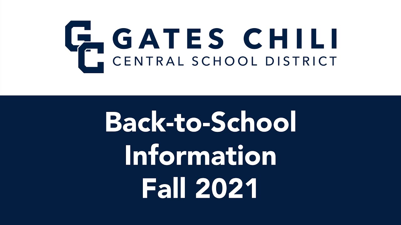 Gates Chili BOE Back to School Information 8.17.21 YouTube