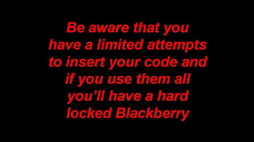 Unlock Blackberry Bold Curve Torch Storm Pearl with codes