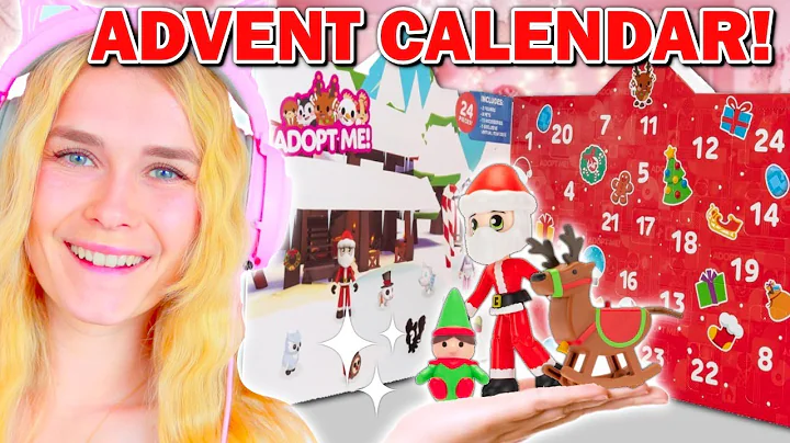 I OPENED The REAL LIFE Adopt Me CHRISTMAS Calendar! (Roblox)