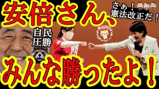 【参院選『安倍さん、みんな勝ったよ！』】岡山で小野田紀美が圧勝！新潟で岸田総理が魂の演説で森ゆう子を倒した！最終日の自民党立候補者みんなみんな凄かったよ！さあ、安倍さん悲願の憲法改正の準備が整ったぞ！