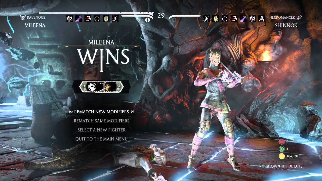 Mortal Kombat X: Test Your Luck - All Mileena Variations
