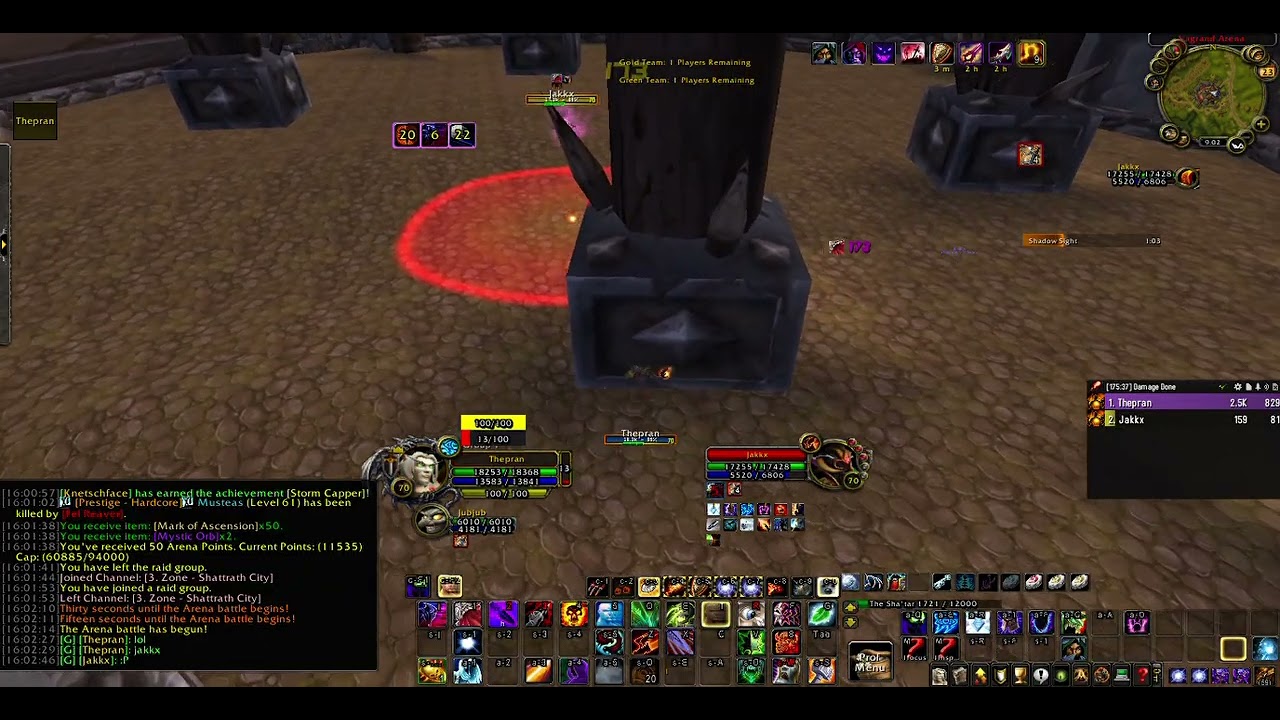 Ascension Wow Thepran Arena 2k Master of shadows