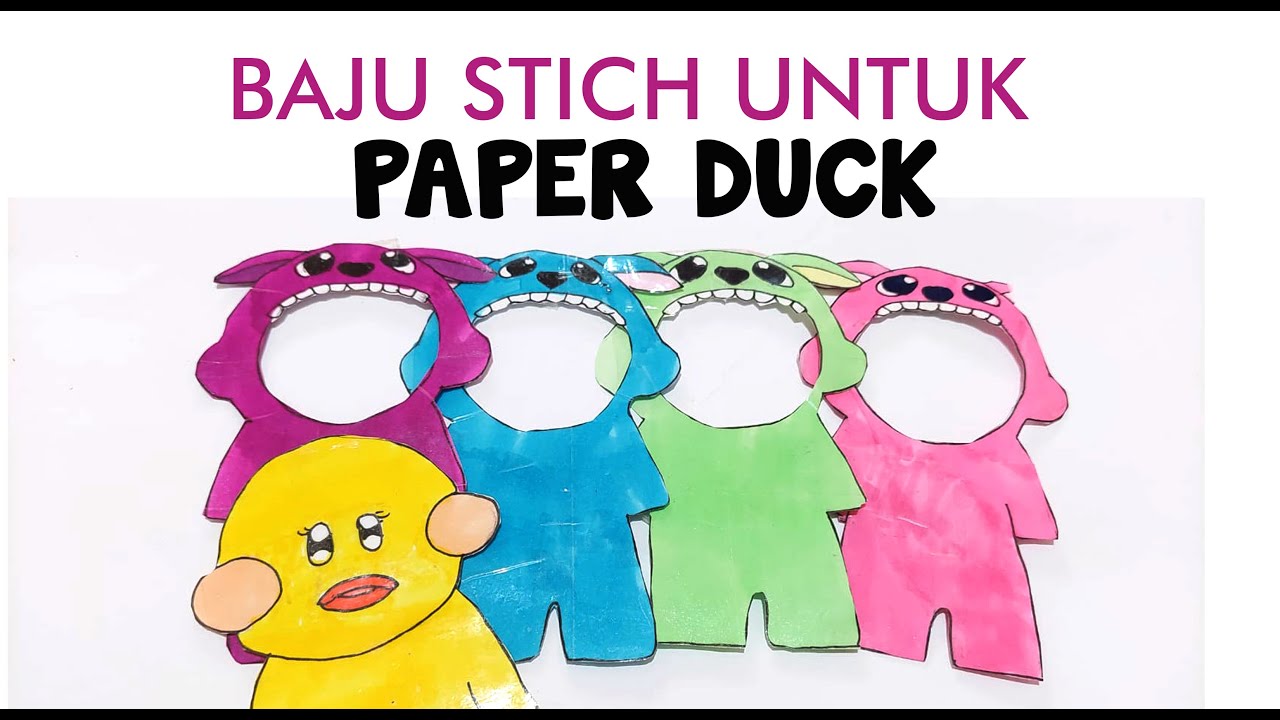 COMO FAZER ROUPA DO STITCH PARA PAPER DUCK  How to make Stitch clothes for Paper  Duck 