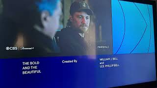 The Bold and the Beautiful split screen credits + CBS ID (January 13, 2026)