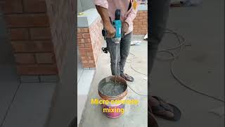 Micro concrete mixing...#short