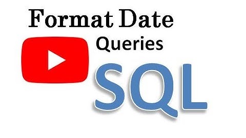 Format Date in SQL Query