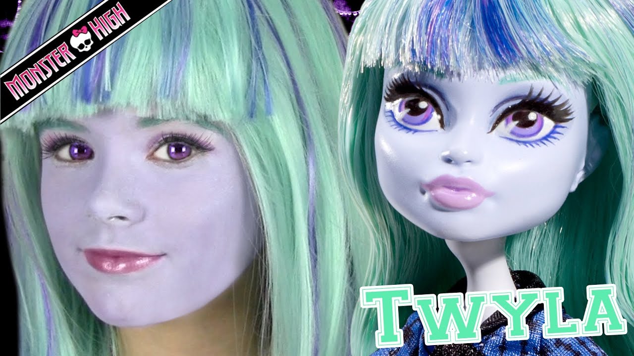 Monster High Twyla Doll Costume Makeup Tutorial for Halloween or ...