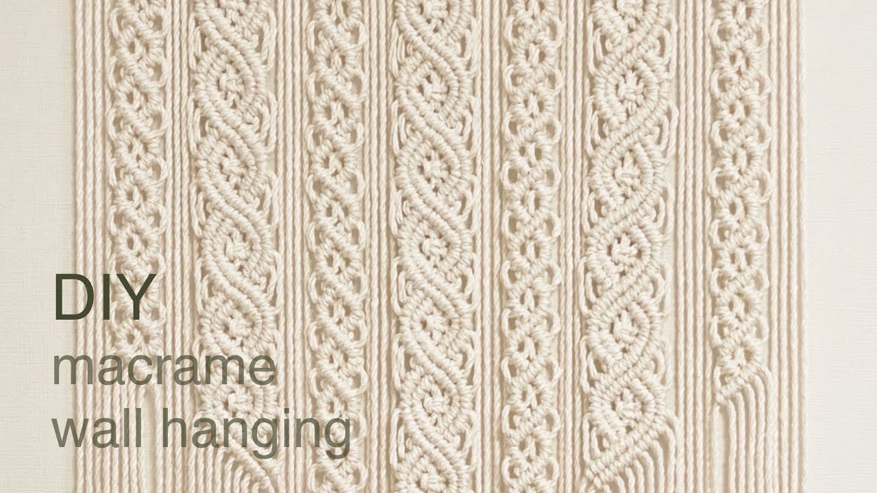 DIY | macrame wall hanging | макраме настенный