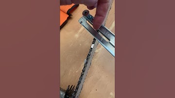 Sharpening a Chainsaw Chain this way…