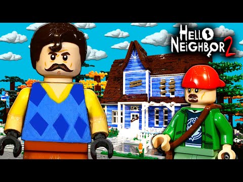 Видео: LEGO Мультфильм Привет, Сосед 2 / Hello Neighbor Stop Motion, Animation