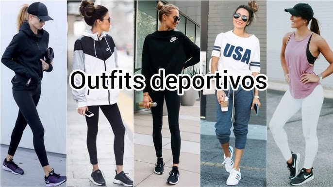 ROPA CÓMODA DEPORTIVA DE MODA MUJER OUTFITS 2023 ROPA DEPORTIVA CÓMODA DE  MODA CON TENIS DEPORTIVOS 