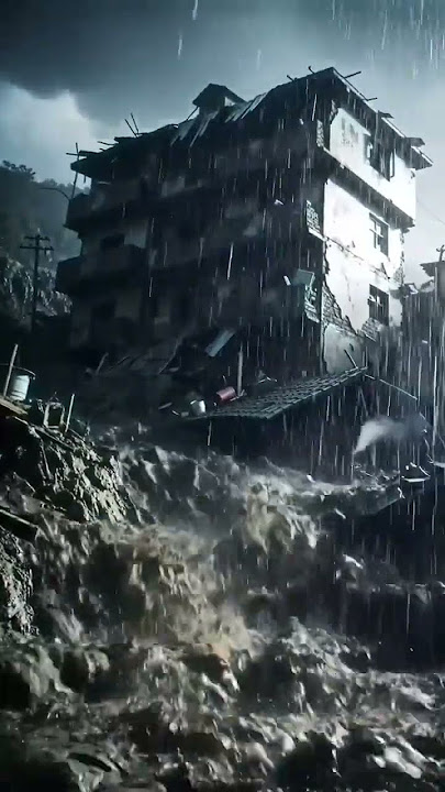 bencana maha dahsyat kapan saja bisa terjadi #automobile #landslide #building #disaster #shortvideo
