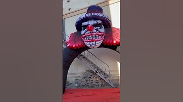 Customized advertising inflatable clown arch for Halloween, please contact us for details price