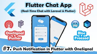 #7 - Push Notification in Flutter with OneSignal - Flutter Chat App with Laravel from scratch screenshot 4