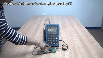 Micsig handheld oscilloscope demo board signal