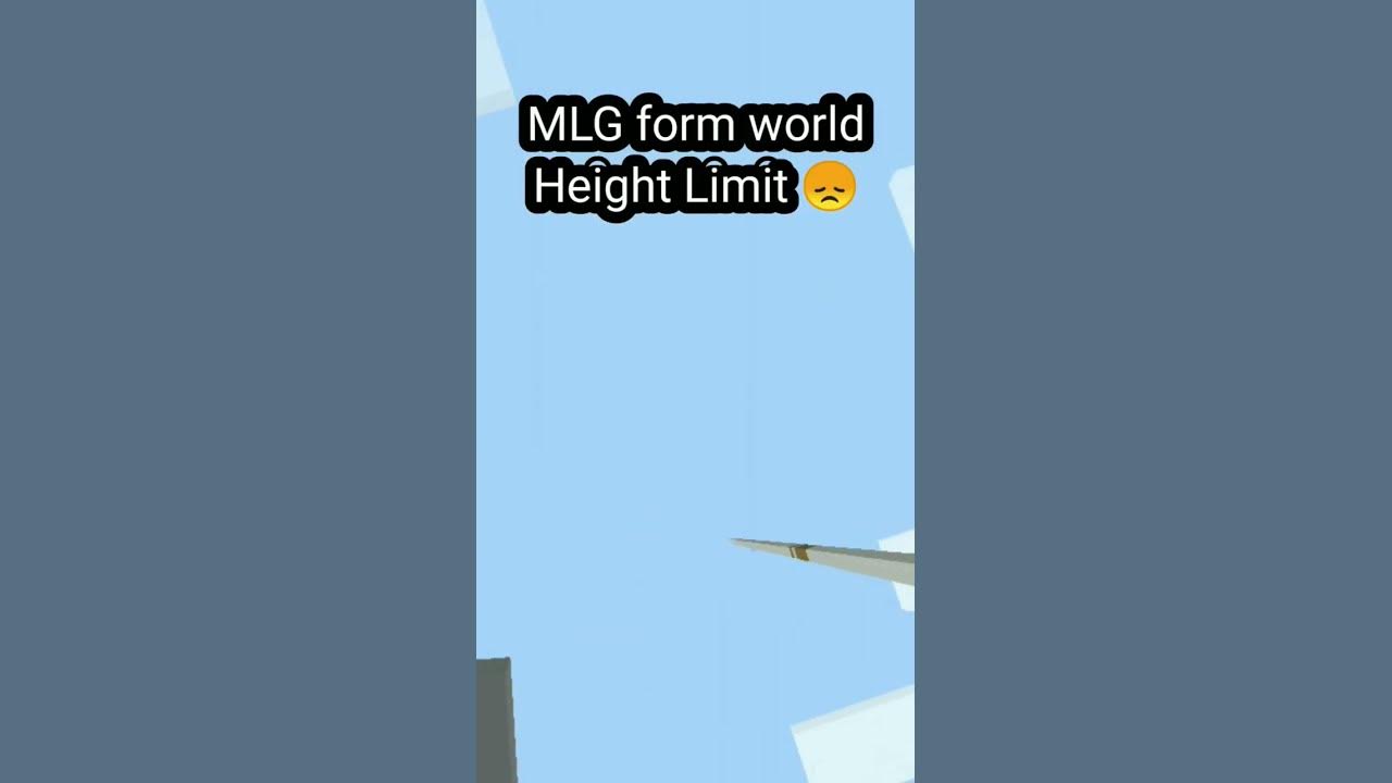 Mlg from world height limit minecraft shorts youtube