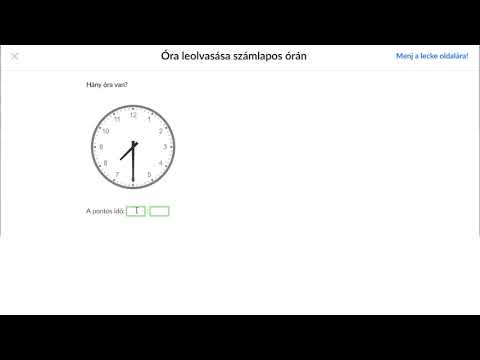 Videó: Hogyan Lehet Megmondani Az órát