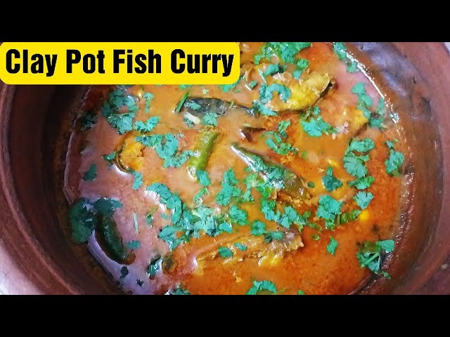 Meen Kulambu in Tamil / Vanjura Meen Kulambu / Seer Fish Curry / Clay Pot / வஞ்சரம் மீன் குழம்பு | Food Tamil - Samayal & Vlogs