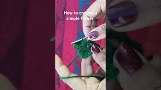 #beginners #crochet #simpleflowermaking #chrochetdesign