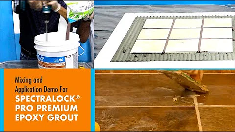 Application Demo SPECTRALOCK PRO PREMIUM GROUT