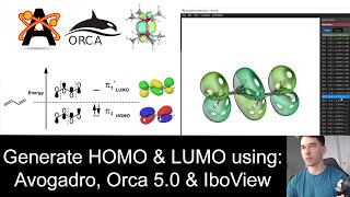 How to generate HOMO & LUMO of a small molecule using free software (Avogadro, Orca 5.0, IboView) screenshot 5