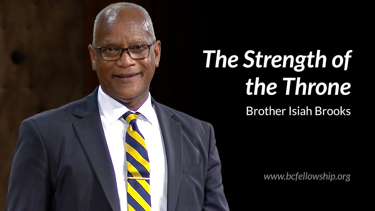 260118 - Isiah Brooks: The Strength of the Throne