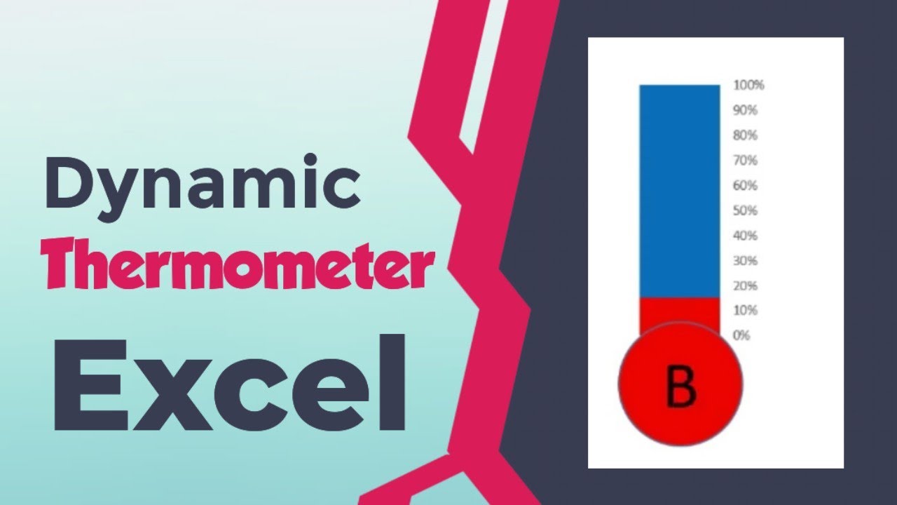 Dynamic Thermometer Chart in Excel - YouTube