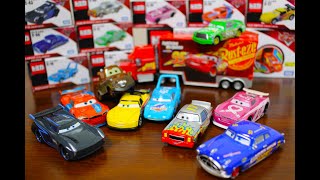 Disney Cars Tomica (toy car) Unboxing Learning colors for kids / mater king Chick hicks Mack etc
