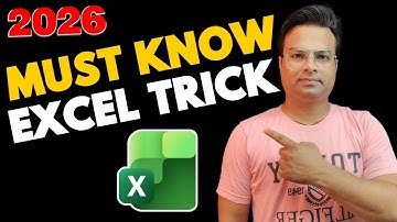 Must Know Excel Tricks for 2026! 😱 | 99% Users Don’t Know This