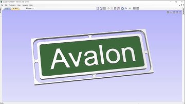 Vectric V10 Tutorials | Getting Started | Avalon Nameplate