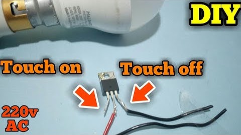 Touch on off switch | 220v AC touch switch| DIY.