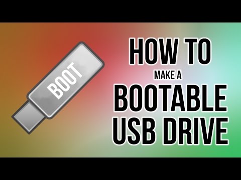 துவக்கக்கூடிய USB டிரைவை எவ்வாறு உருவாக்குவது