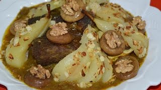 اللحم محمر ومعسل على الطريقة المغربية التقليدية