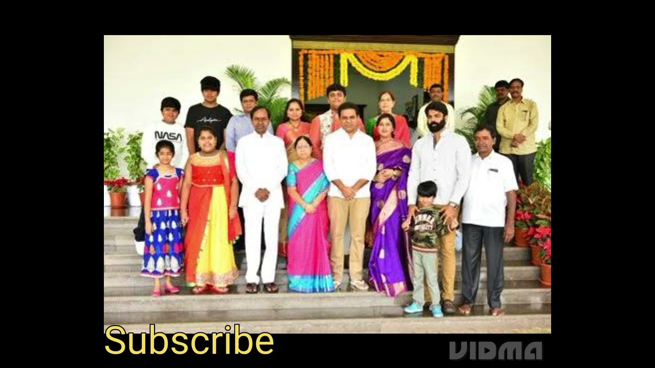 Telangana  CM KCR Family photos